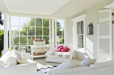 Sunroom with Winter View